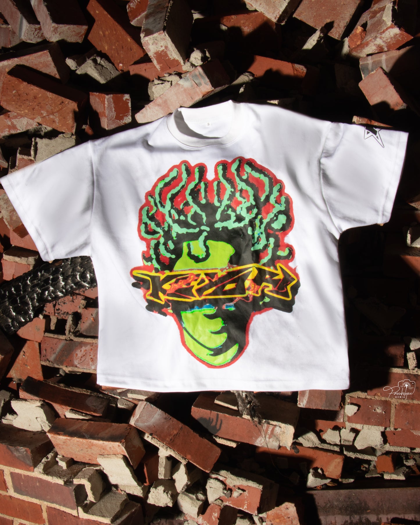 Keyori Oversized Graphic Tee – Medusa Reloaded