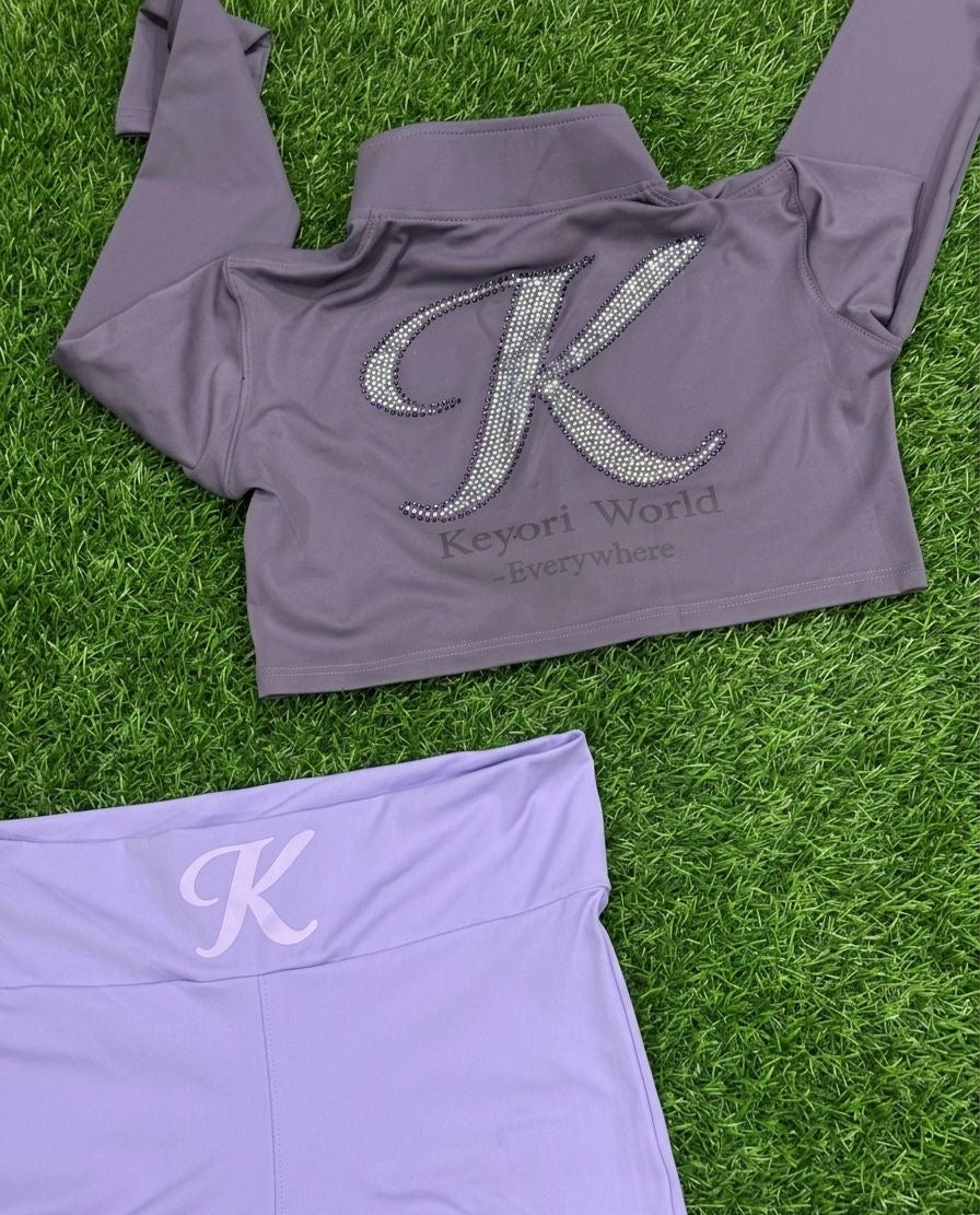 All Keyori Pastel Cropped Tracksuit Tops